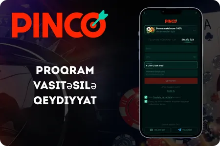 Tətbiq vasitəsilə qeydiyyat: pinco azerbaycan yükle